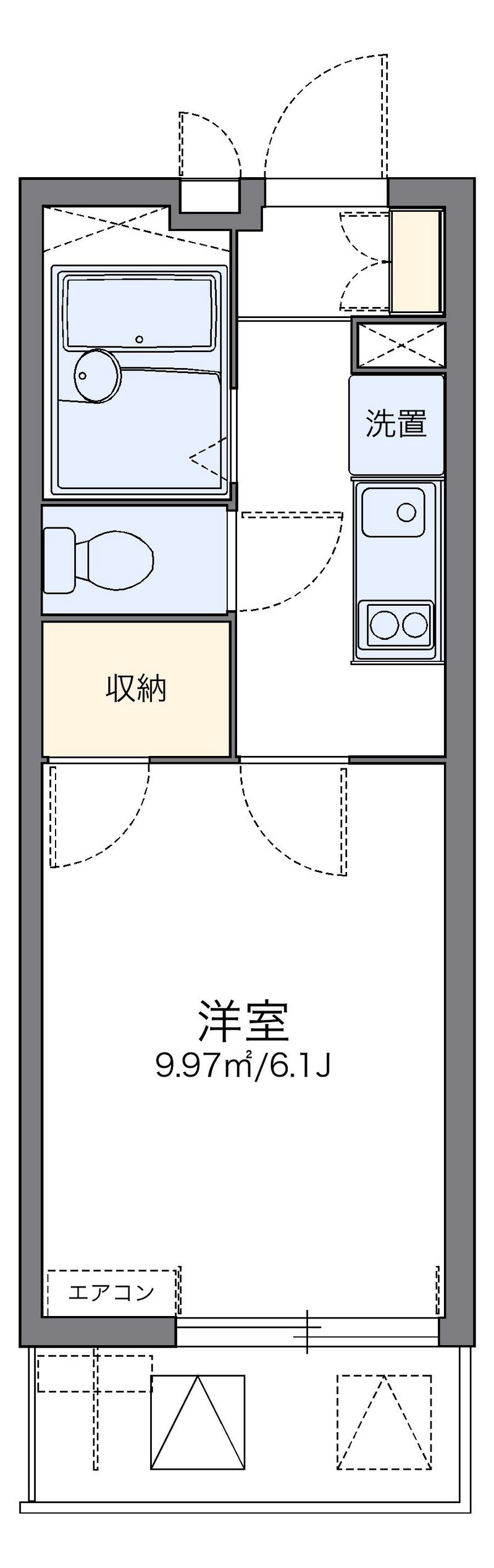 レオパレスプランドールＫ 間取図