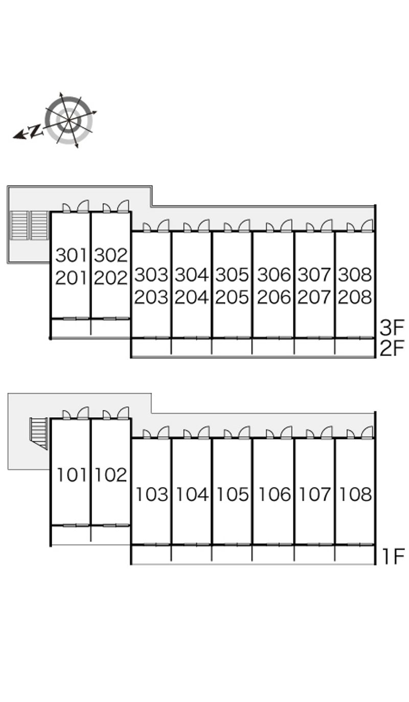 レオパレスプレシャス 間取配置図