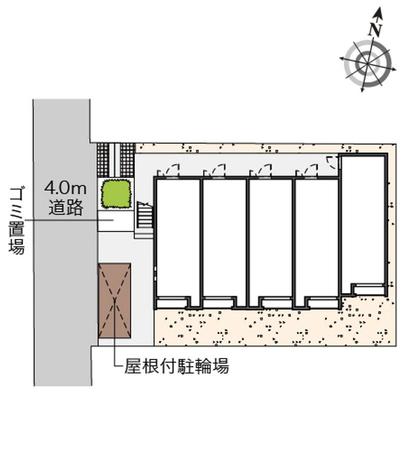 クレイノフリーダム北与野 配置図