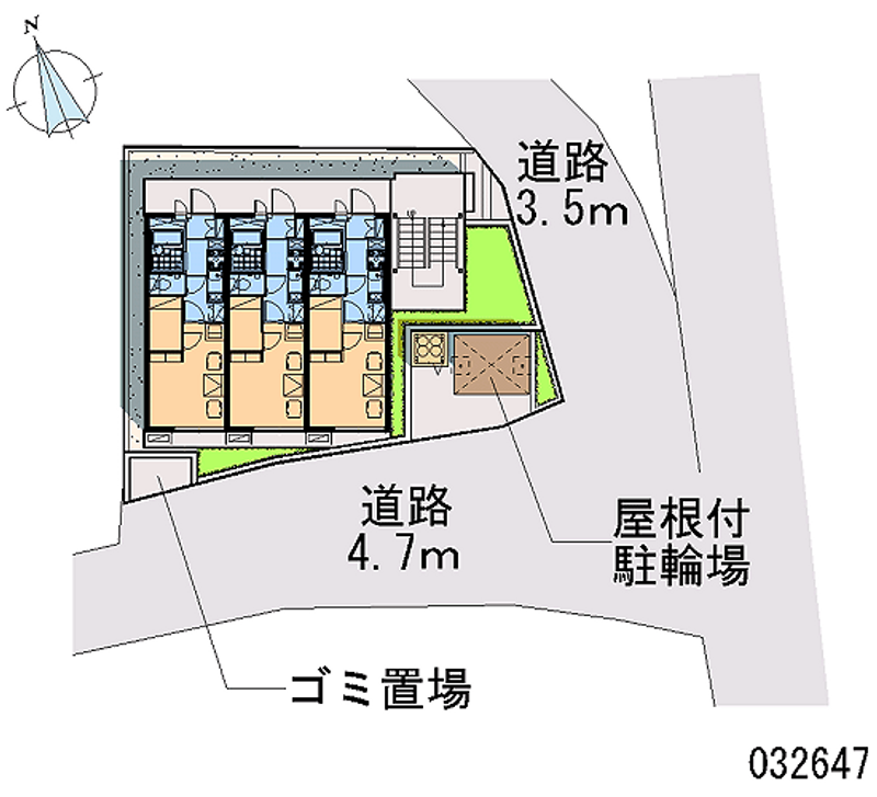 レオパレス滝ノ分 区画図