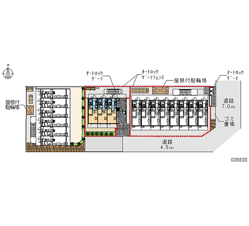 レオパレス日時計 区画図