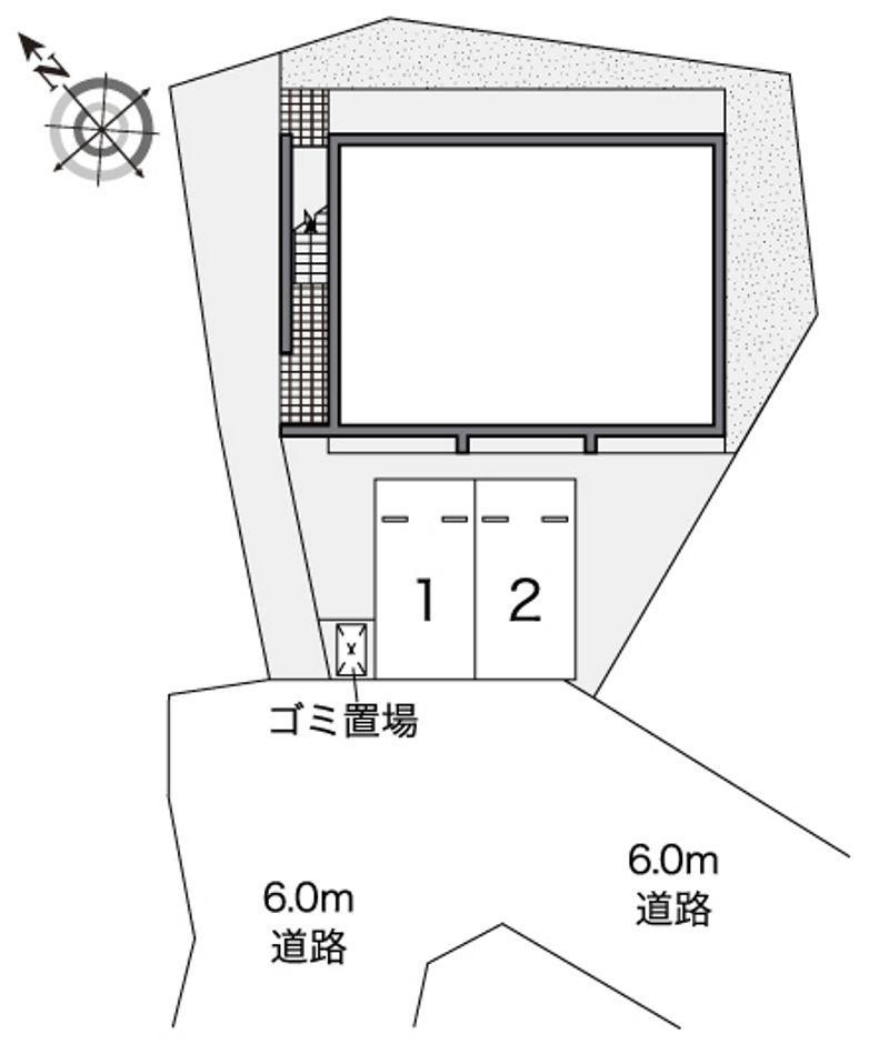 レオパレス松川　ひばりが丘 駐車場