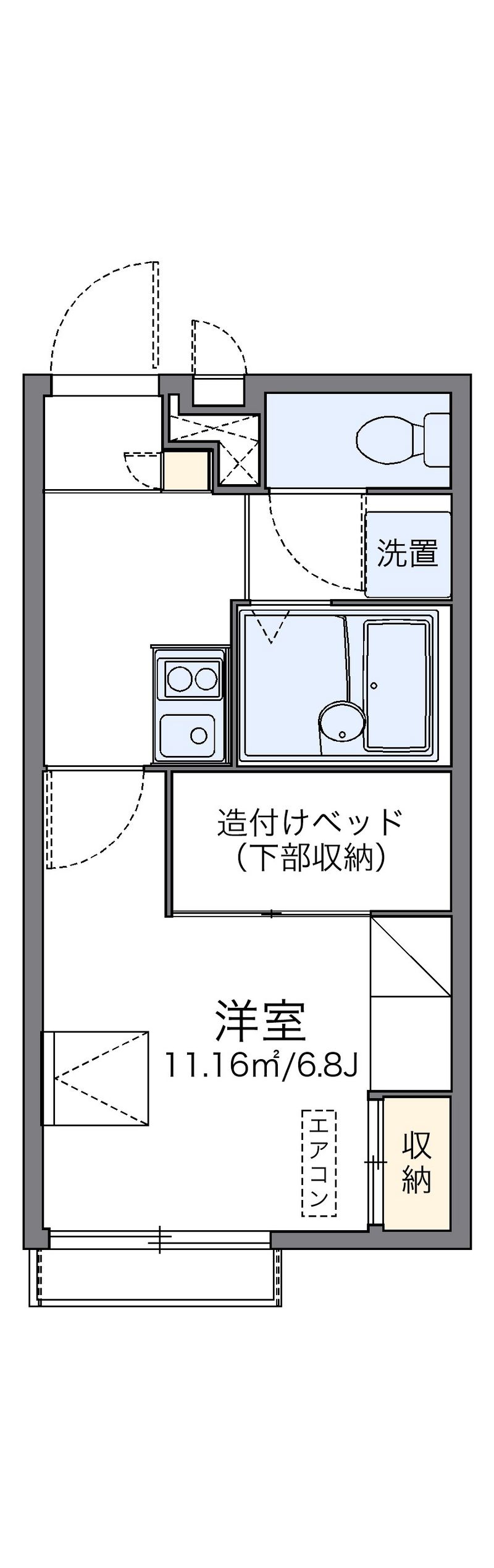 レオパレスさくら 間取図