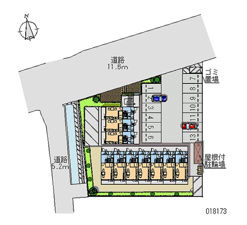 18173 Monthly parking lot