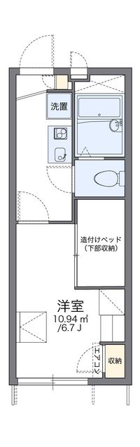 レオパレス茶山 間取り図