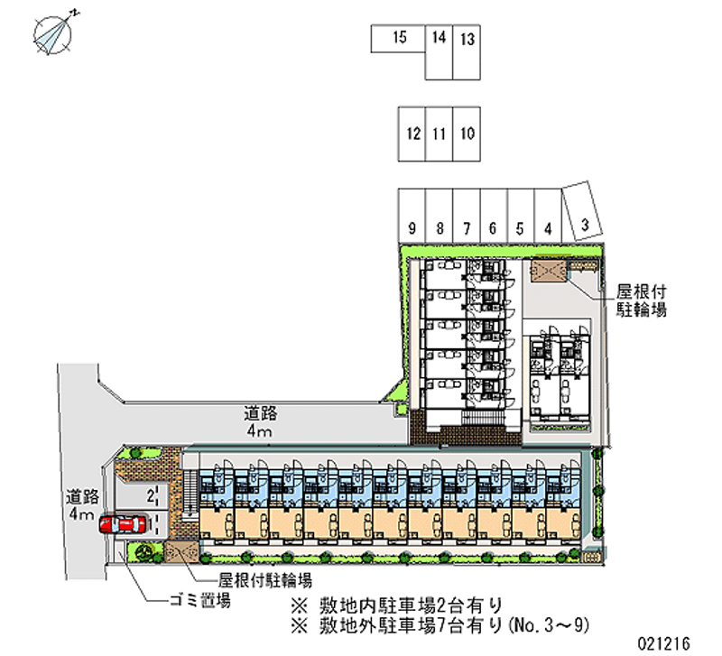 21216 Monthly parking lot