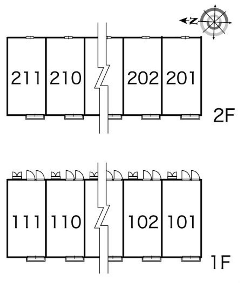 レオパレスウィル５５ 間取配置図