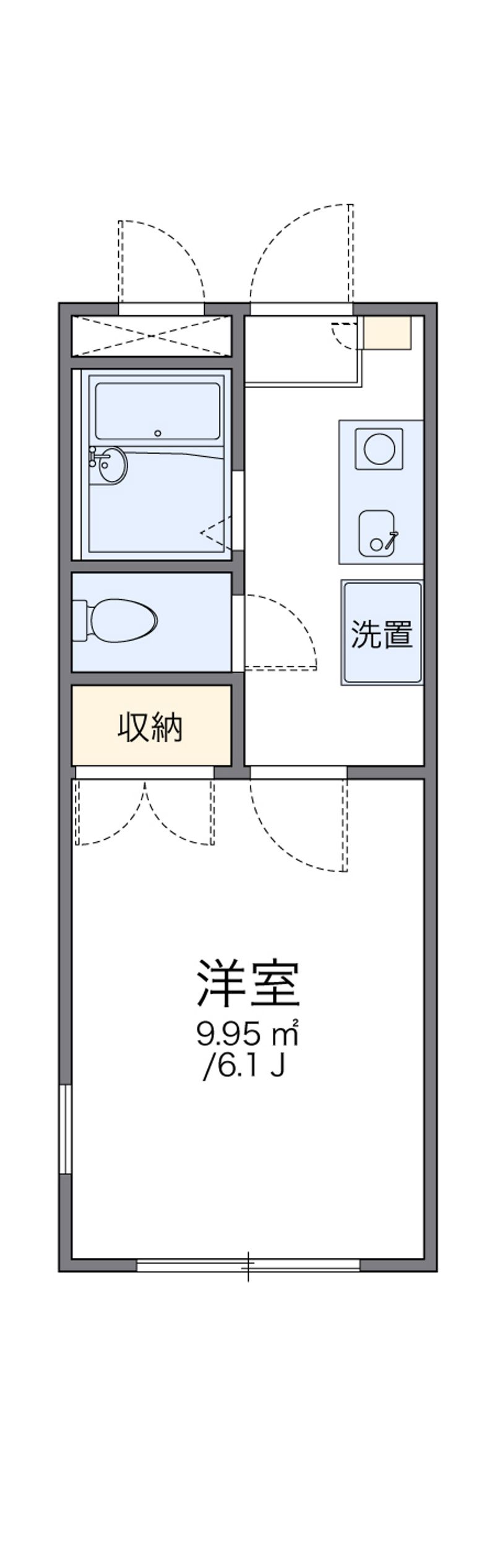 レオパレスフェーリアⅠ 間取図