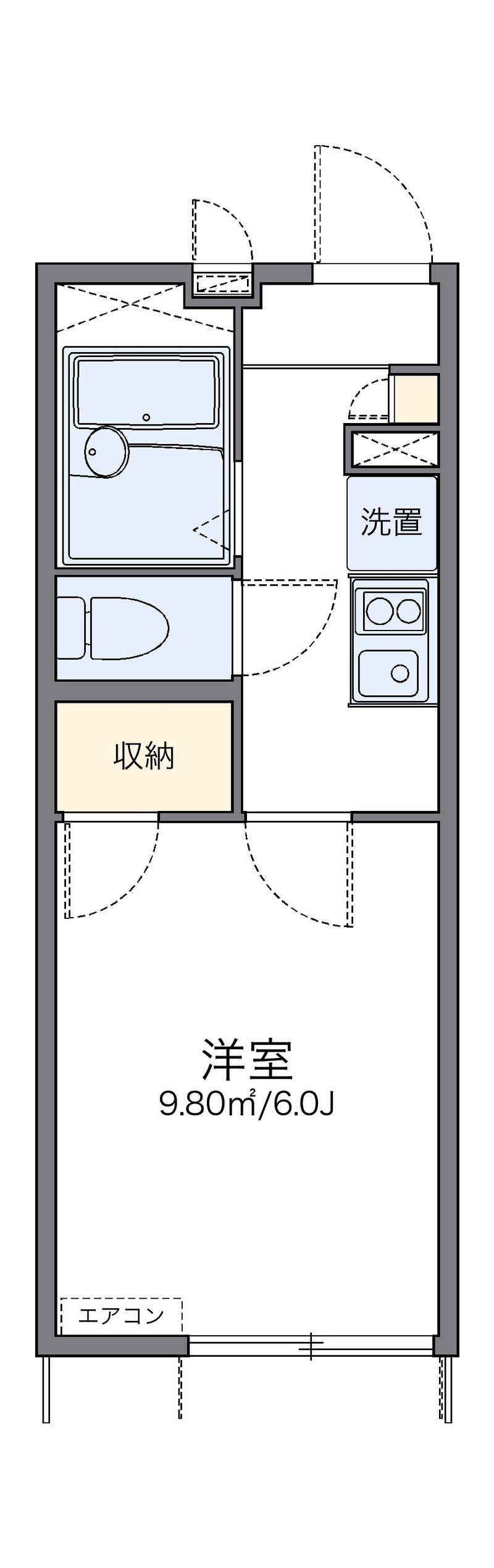 レオパレスハーベスト馬事公苑 間取図