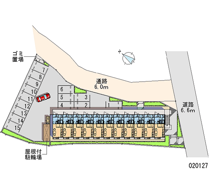 レオパレス天神原 月極駐車場