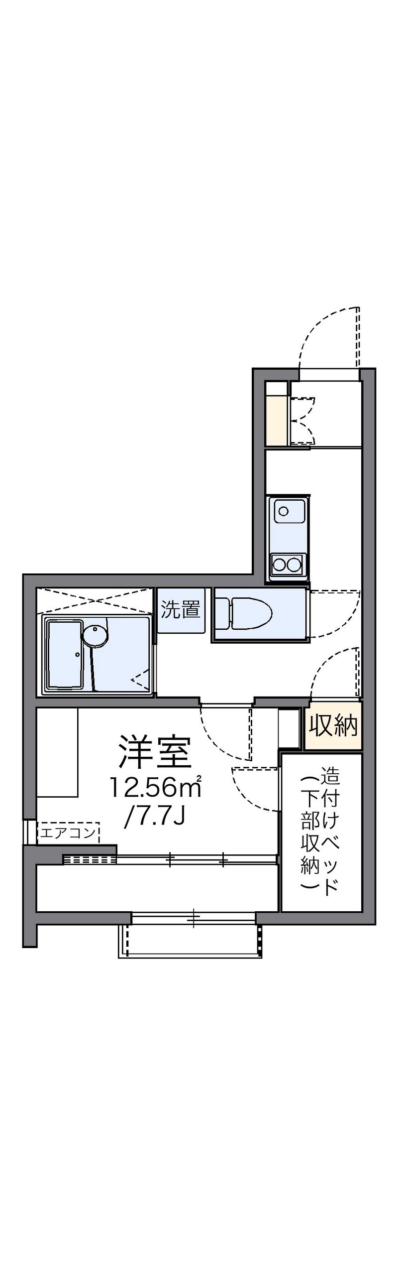 レオパレスおかのごう 間取図