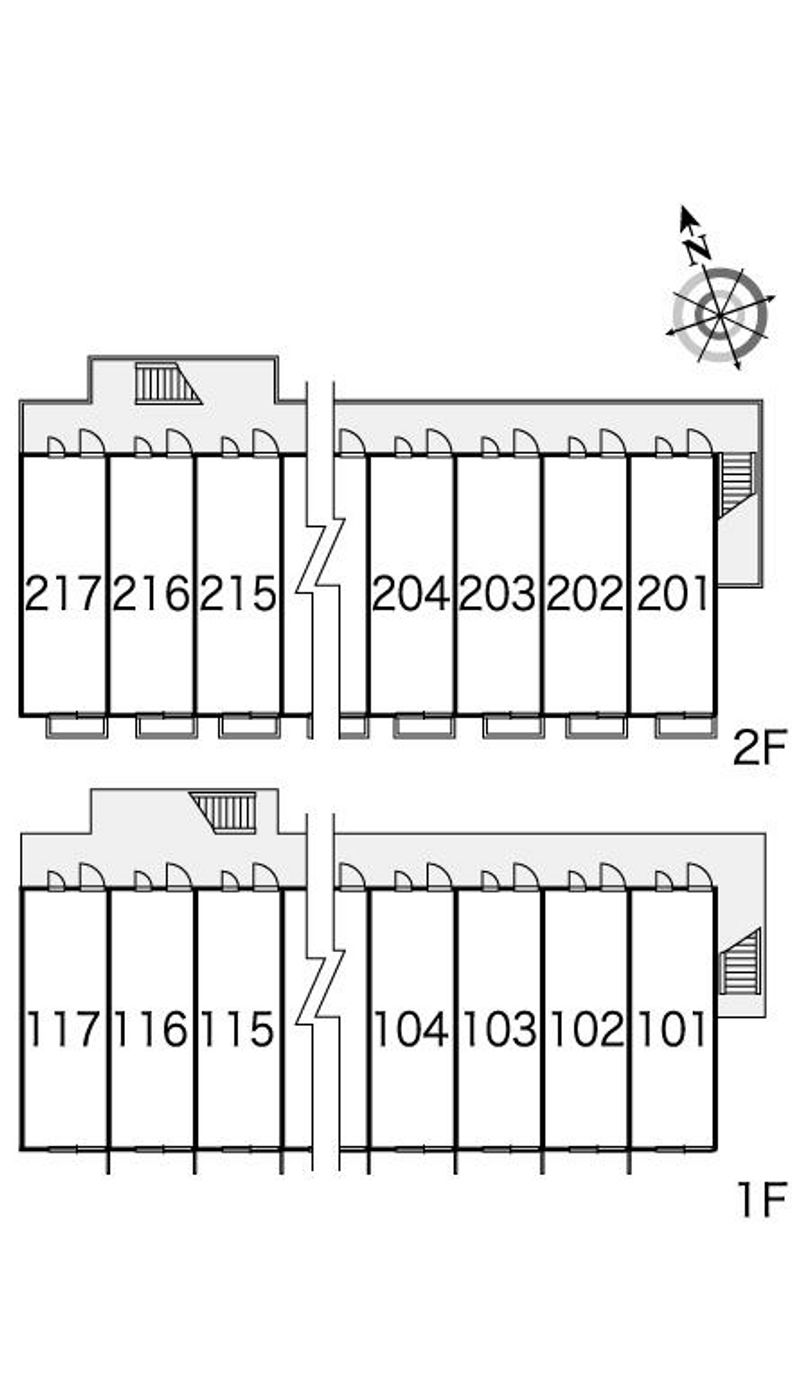 レオパレスドエル２１ 間取配置図