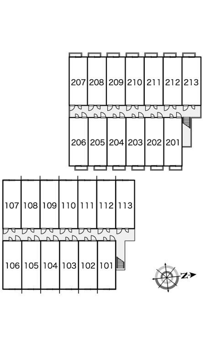 レオパレスメゾン　クレール 間取配置図
