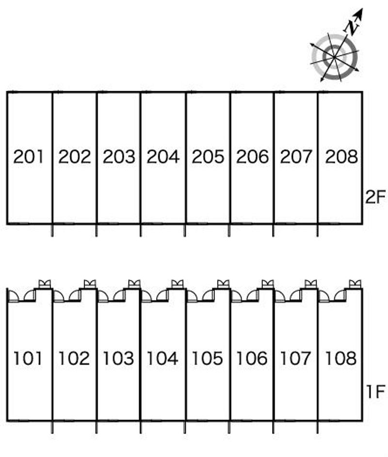 レオパレスピノ　ノワールⅡ 間取り配置図