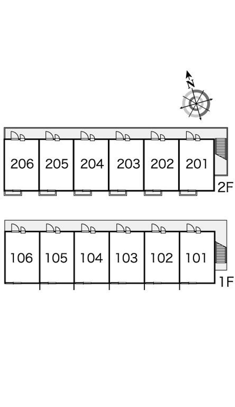 レオパレスＣｏｍｅｔｓ 間取配置図