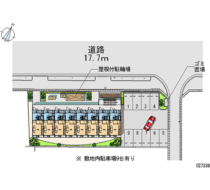 レオパレスラルゴ 月極駐車場