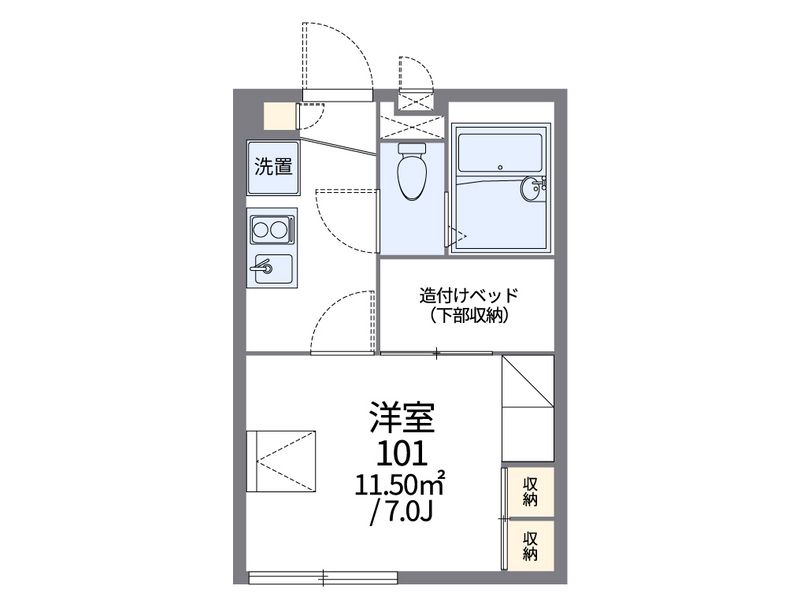 レオパレスシャルマンユウハイツ 間取図
