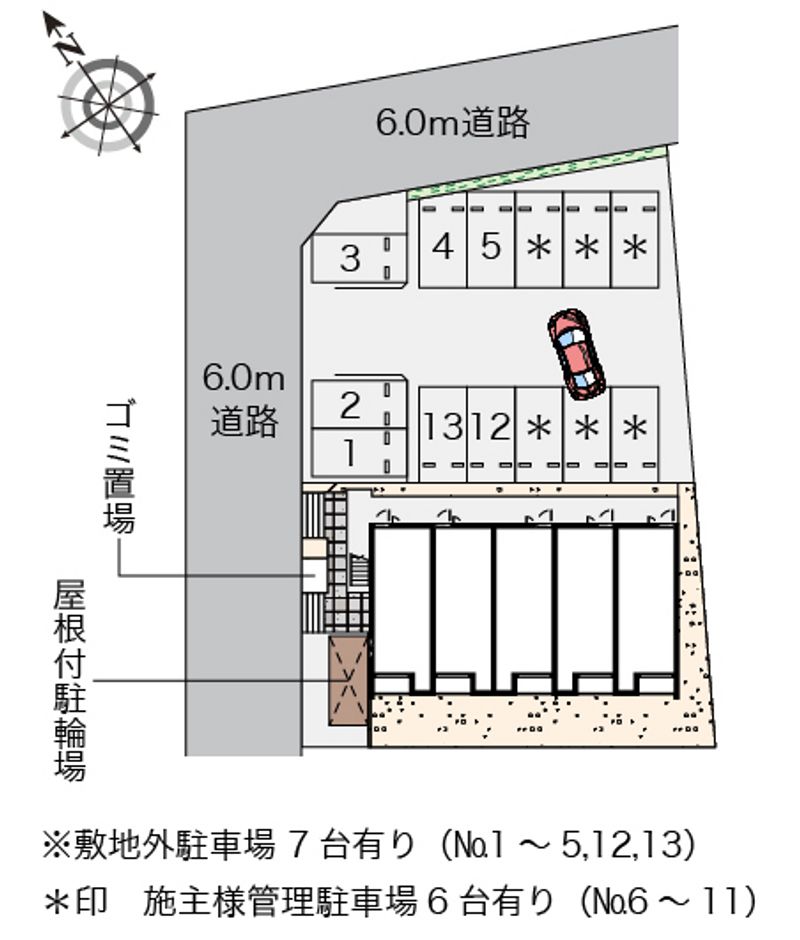 クレイノサンライズ 配置図