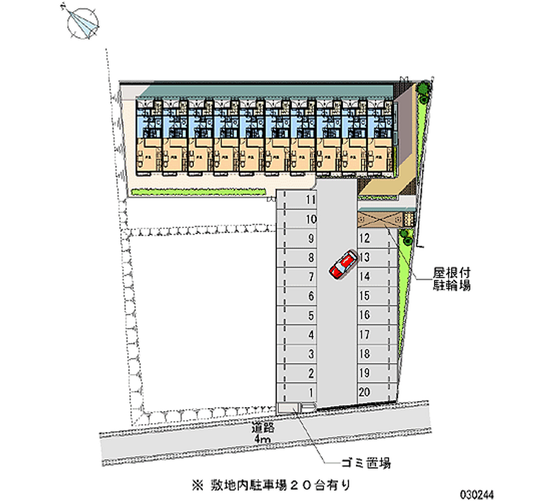 30244 Monthly parking lot