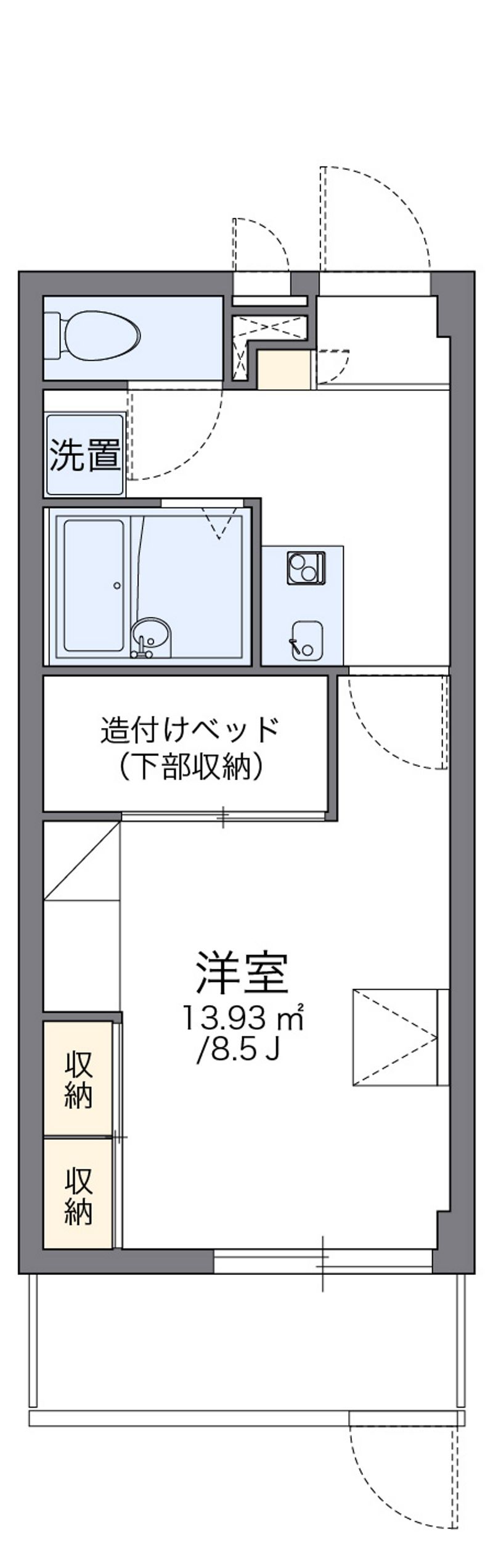 レオパレスナラヤ 間取図