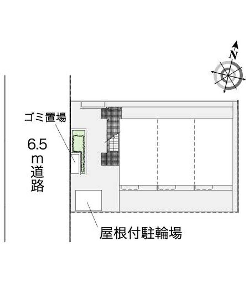 レオパレスアクト六木 配置図