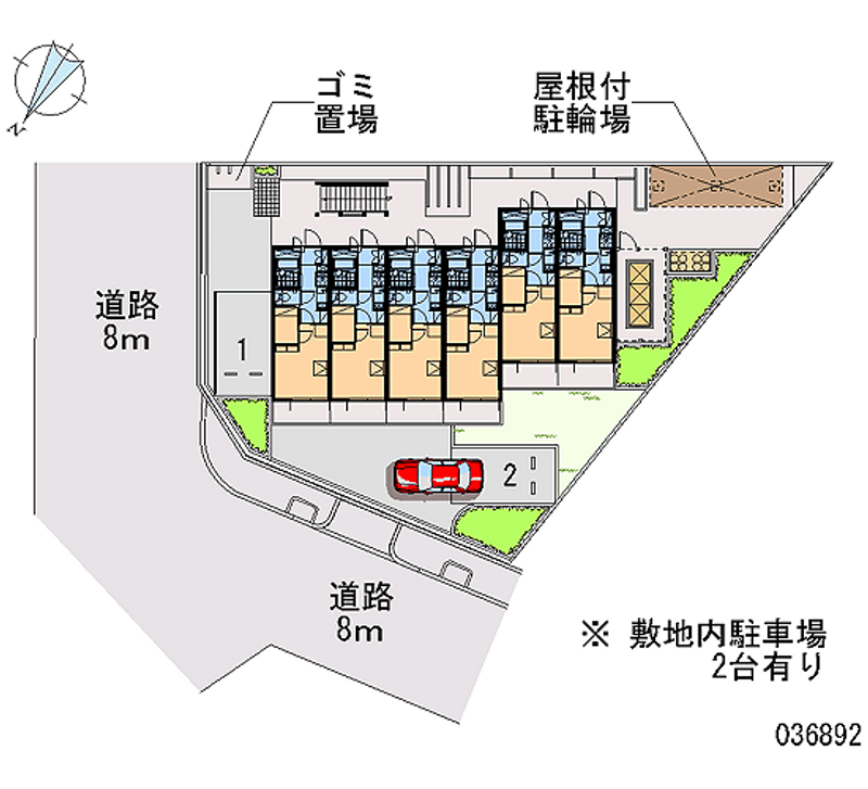 レオパレス豊里Ⅱ 月極駐車場