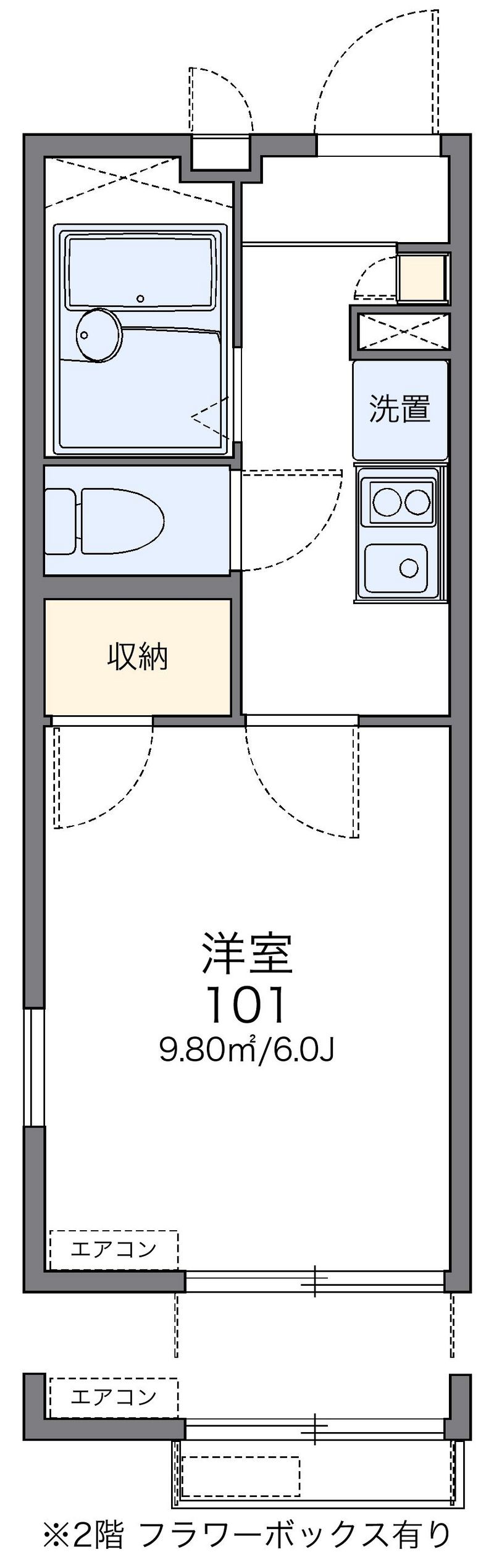 leopalace SKY Kagetsuen Sơ đồ nhà