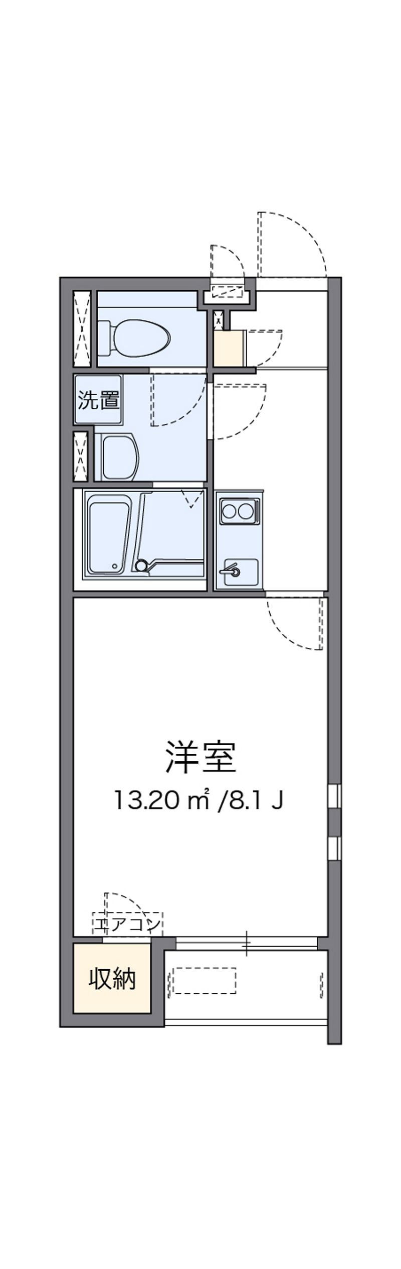 クレイノレインボー上竹Ⅱ 間取り