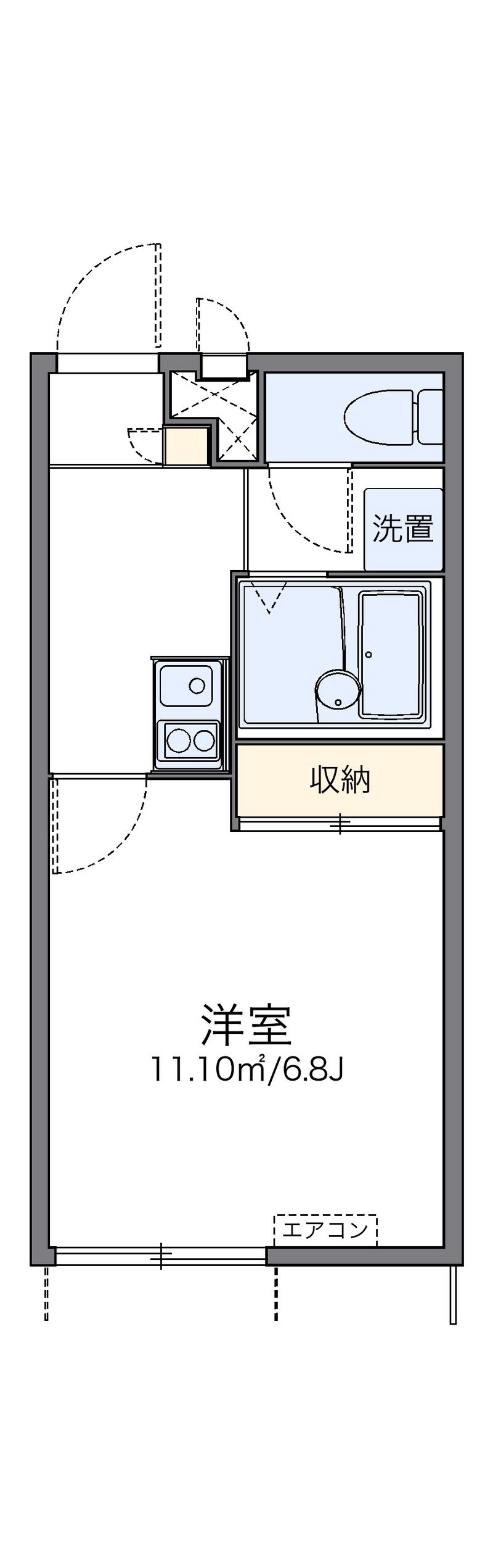 レオパレスグリーンヴィラ 間取図