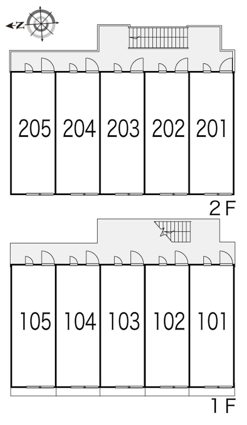 レオパレス原田Ⅱ 間取り配置図