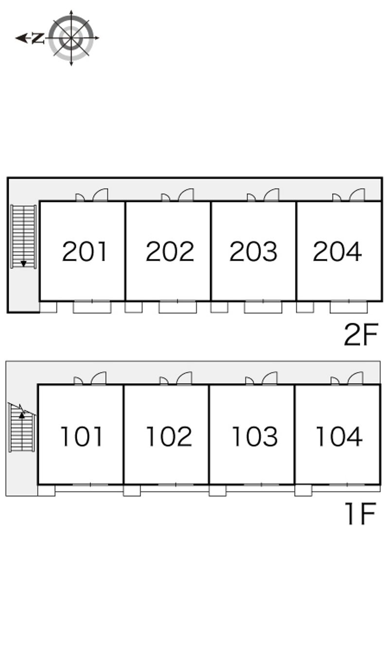 レオパレス相楽台 間取配置図