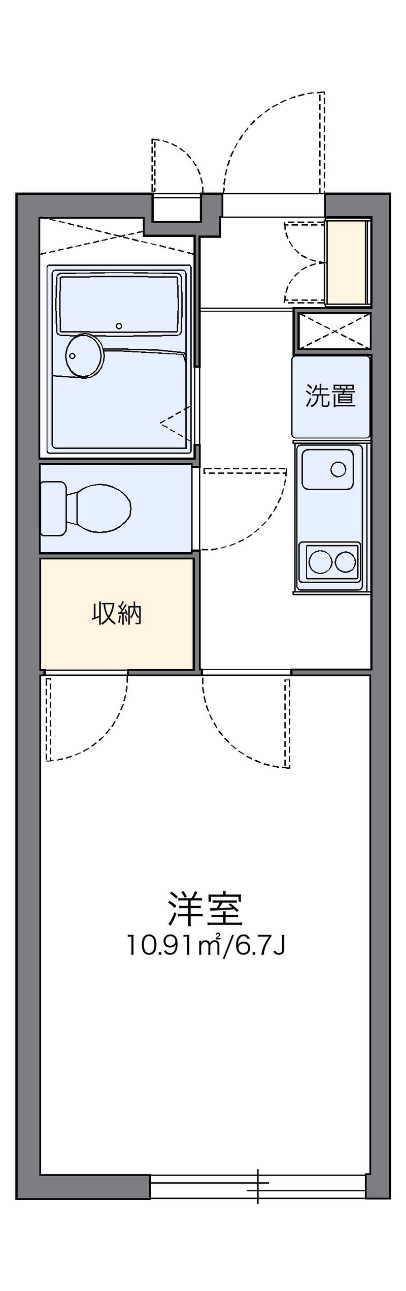 レオパレスクリムゾン矢口 間取図