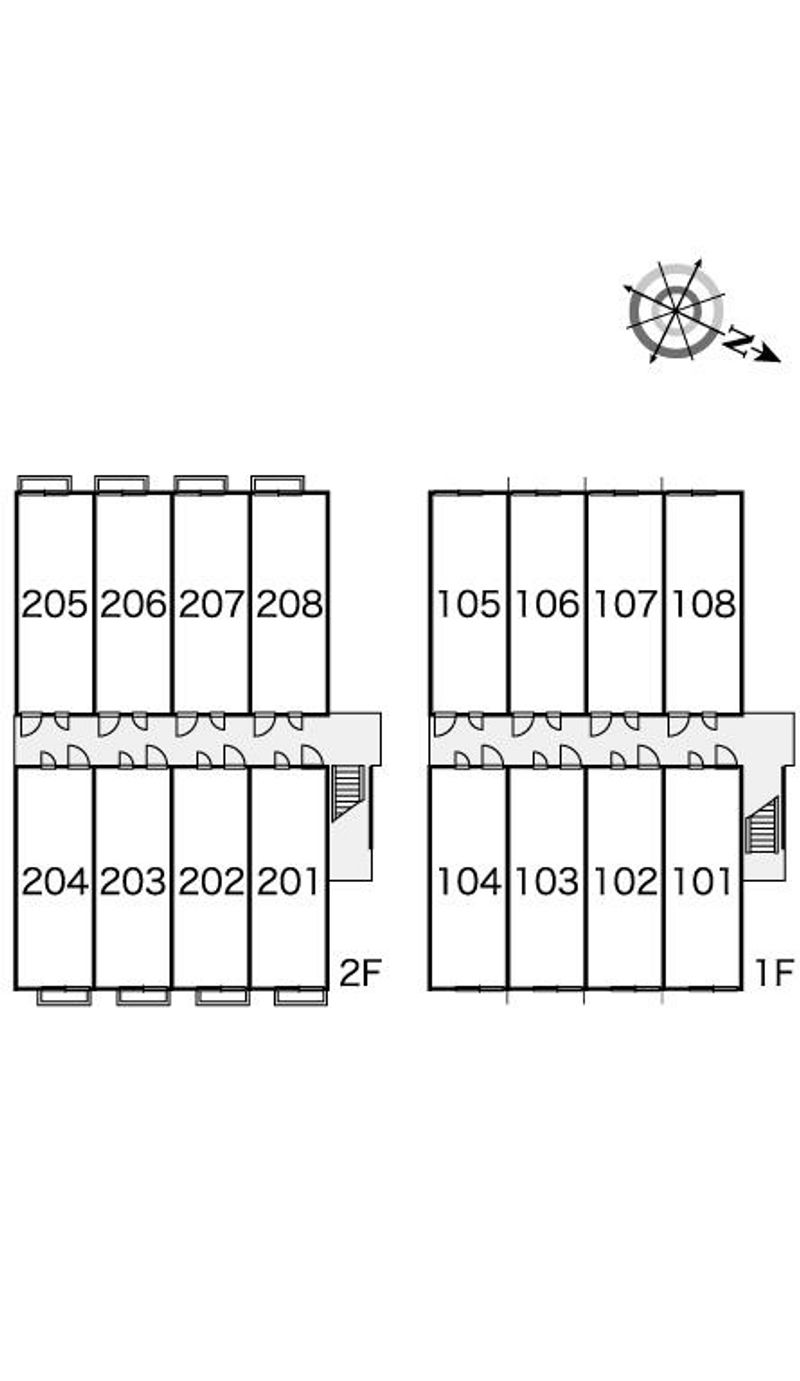 レオパレスイーストピア 間取配置図