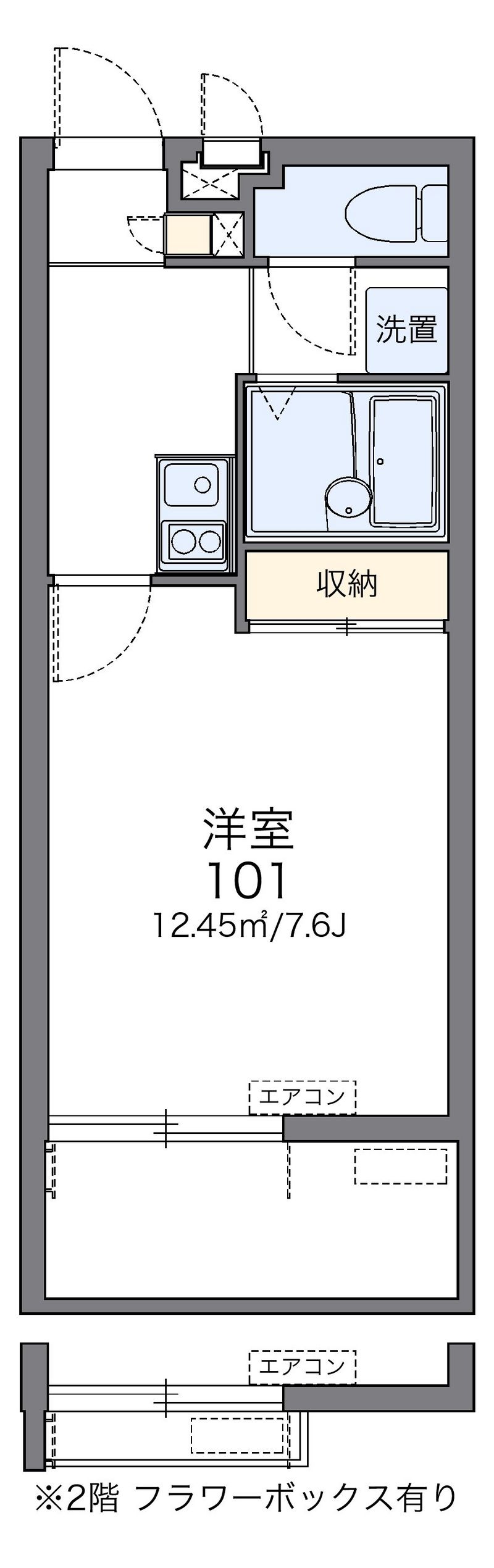 レオパレスｗｉｎ　ｗｉｎ 間取図