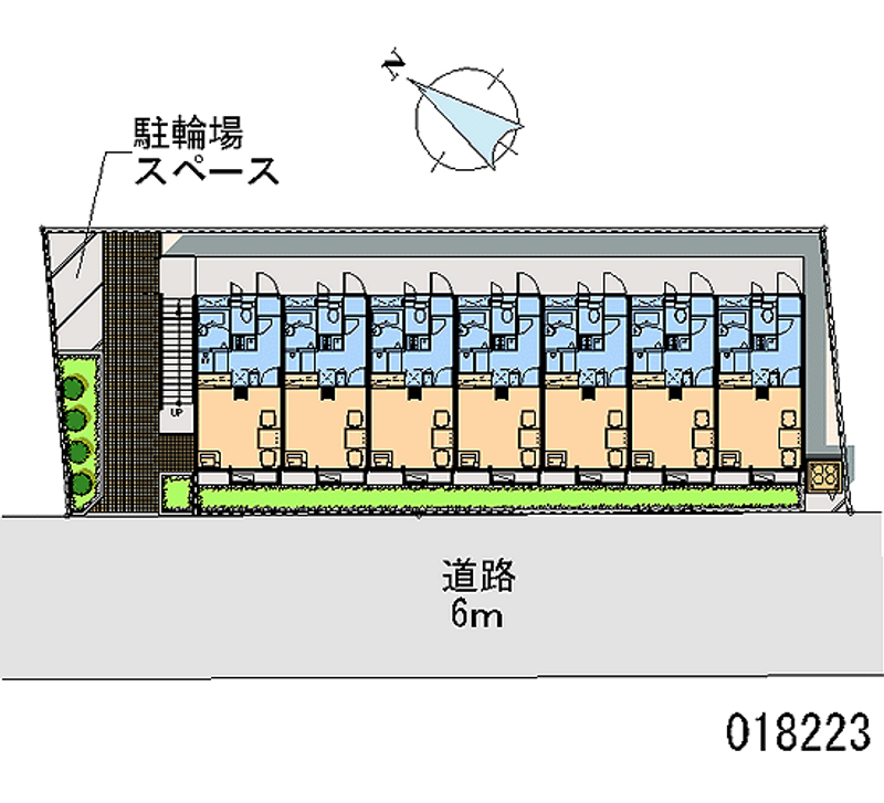 レオパレスエクセル新河岸 区画図