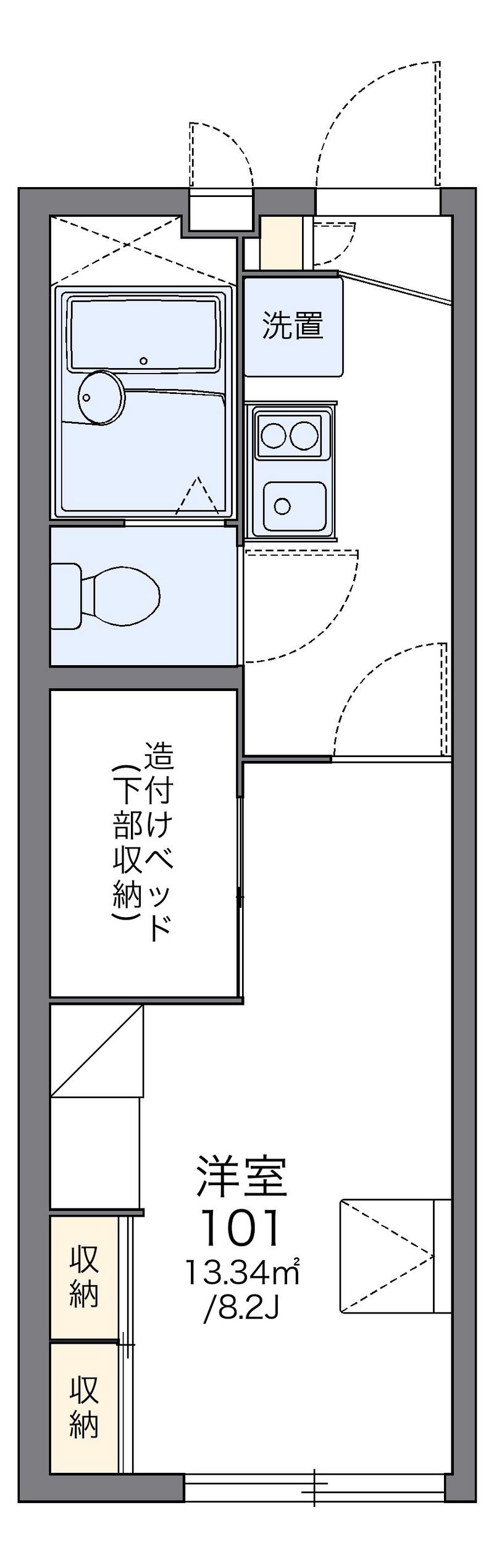 レオパレスａｃｔｉｖｅ 間取図