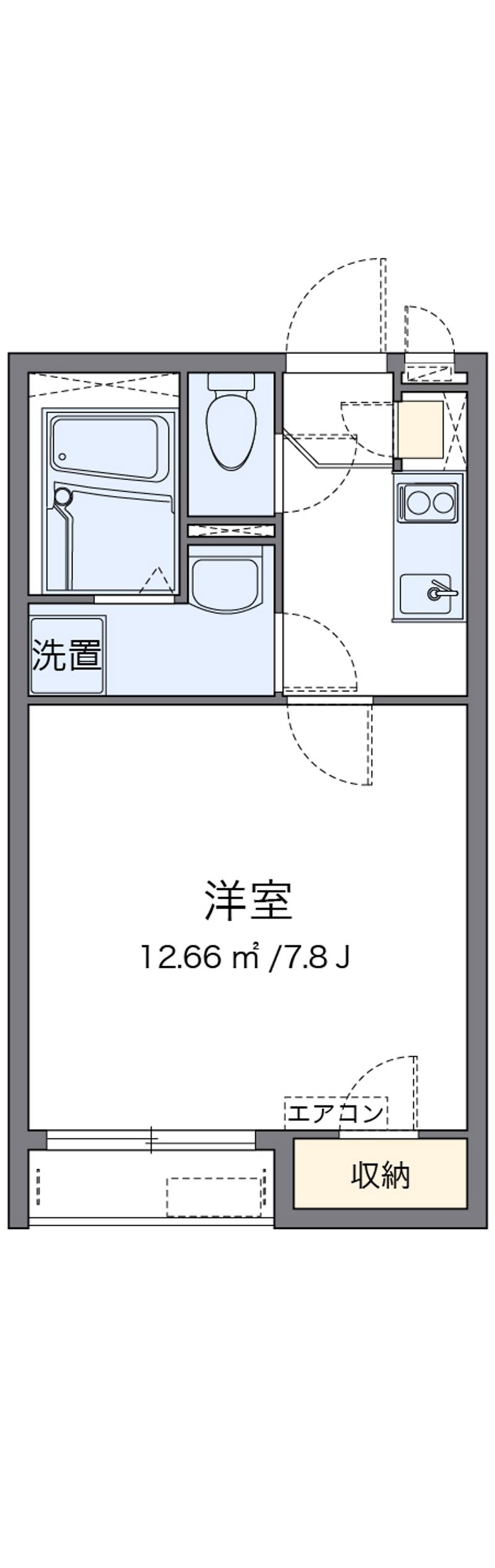 クレイノメイプル西大寺 間取図
