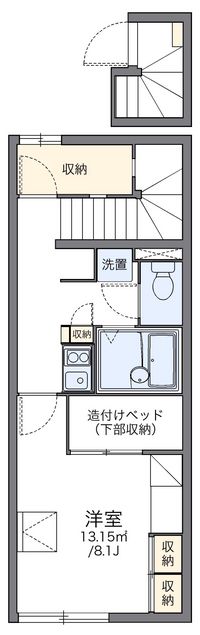 レオパレスパストラル甲斐 間取り図