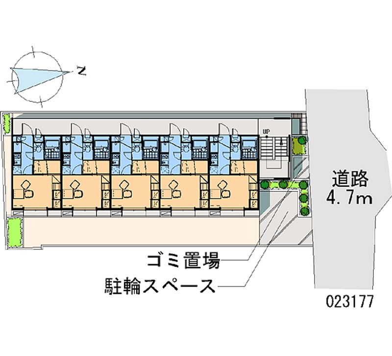 レオパレスサンライズ　ＫＷ 区画図
