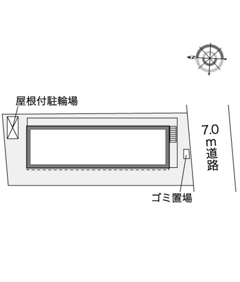 レオパレスアメジスト諏訪野 配置図