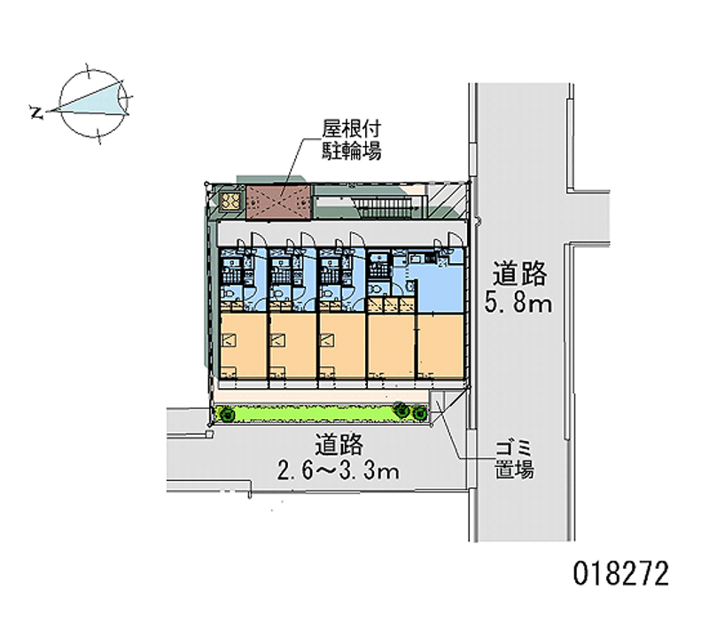 レオパレスｋｕｂｏ　ｆｌａｔ 区画図