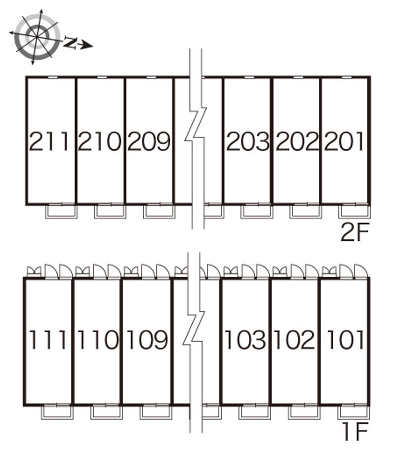 レオパレスザファースト 間取配置図