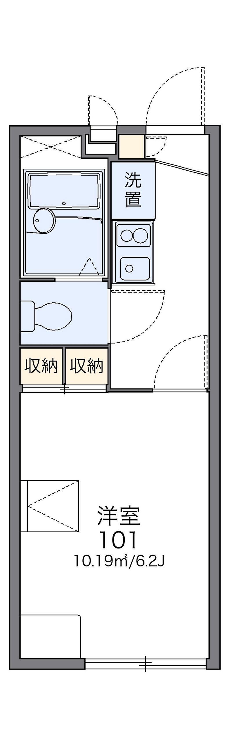 レオパレスボルツアーノ 間取図