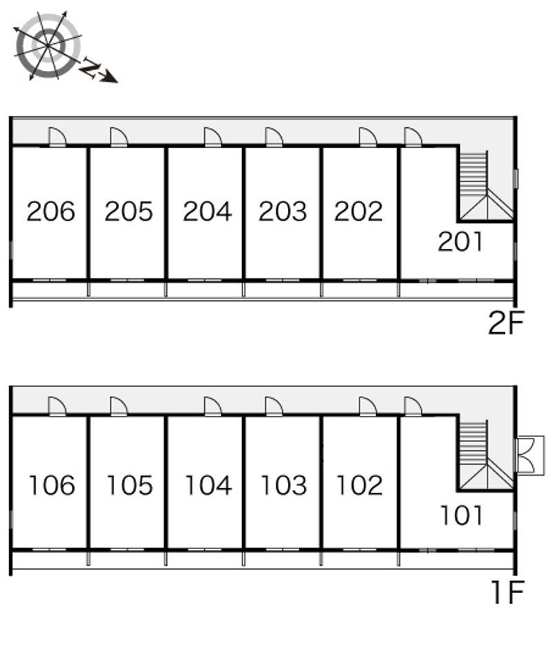 レオパレス欅 間取配置図