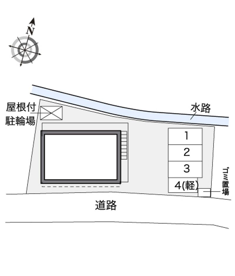 レオパレスビューテラスフジミ 駐車場
