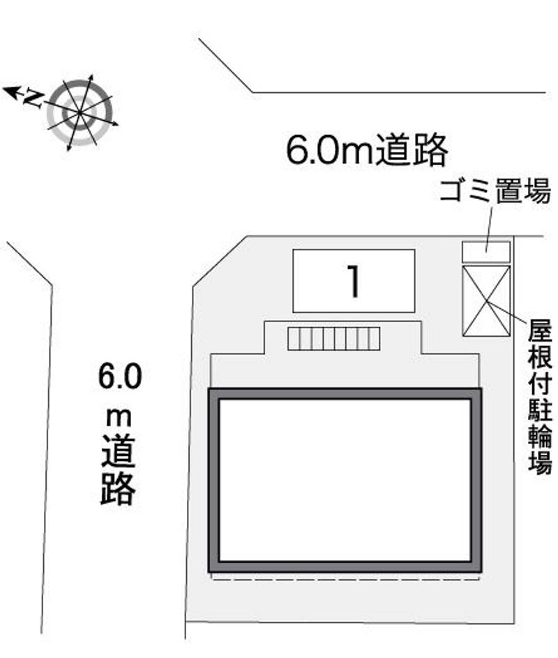 レオパレスパークヒル三室 配置図