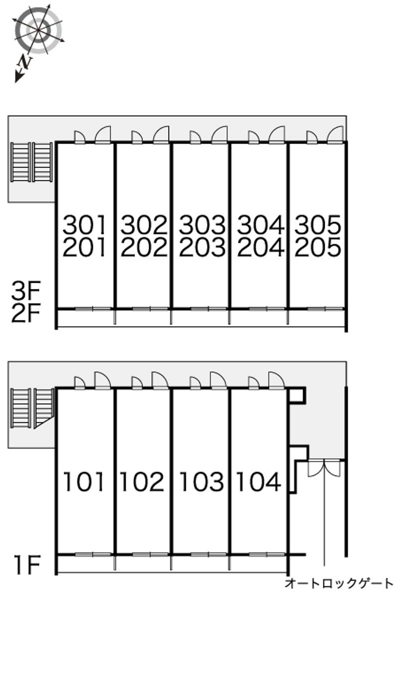 レオパレスエトワール　ピア 間取り配置図
