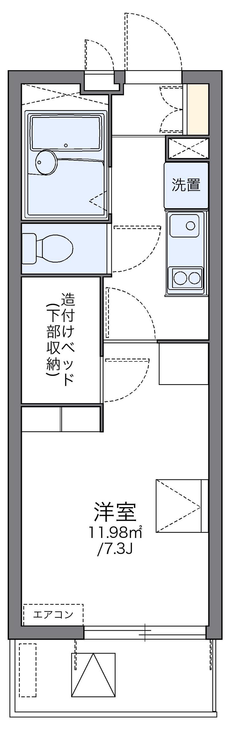 レオパレスレバンテ大生 間取り