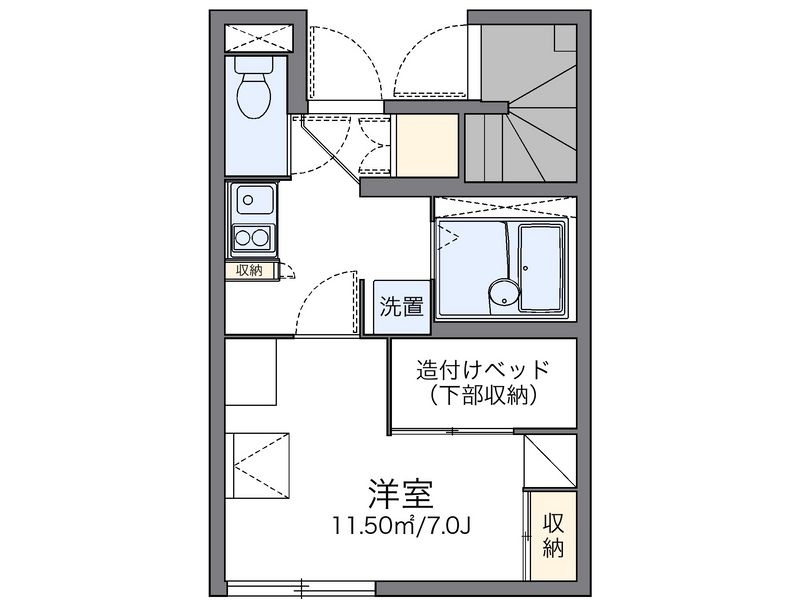 レオパレス松原 間取図