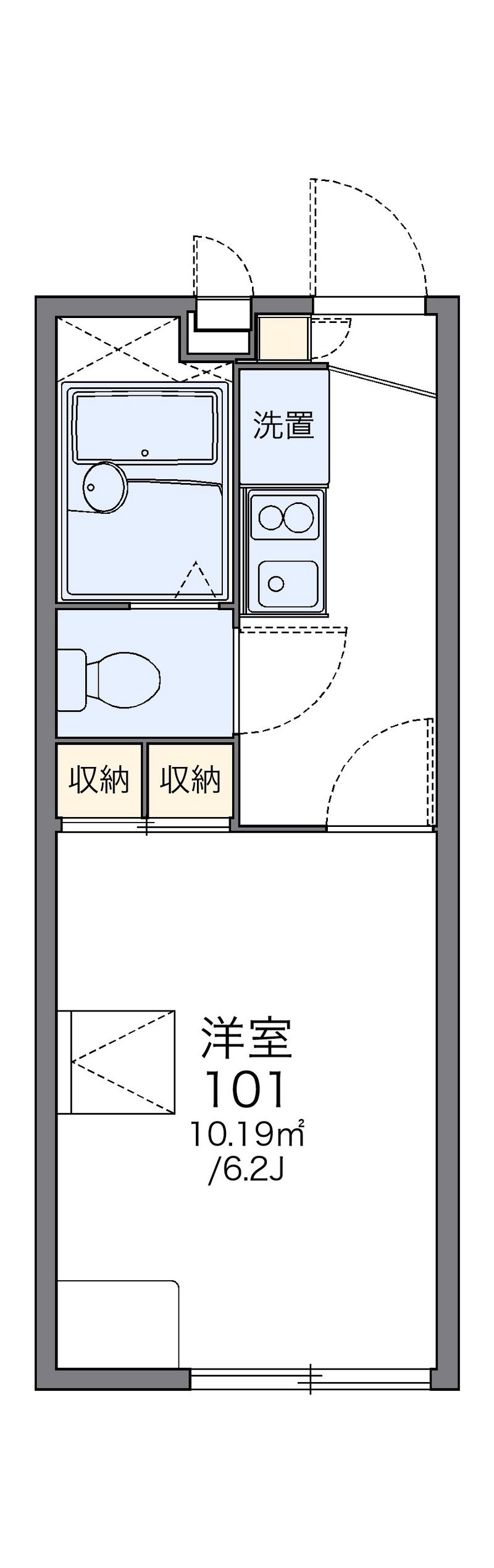 レオパレスＨＯＤＡＫＡ 間取図